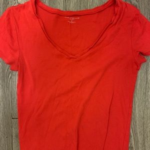 Plain red tee